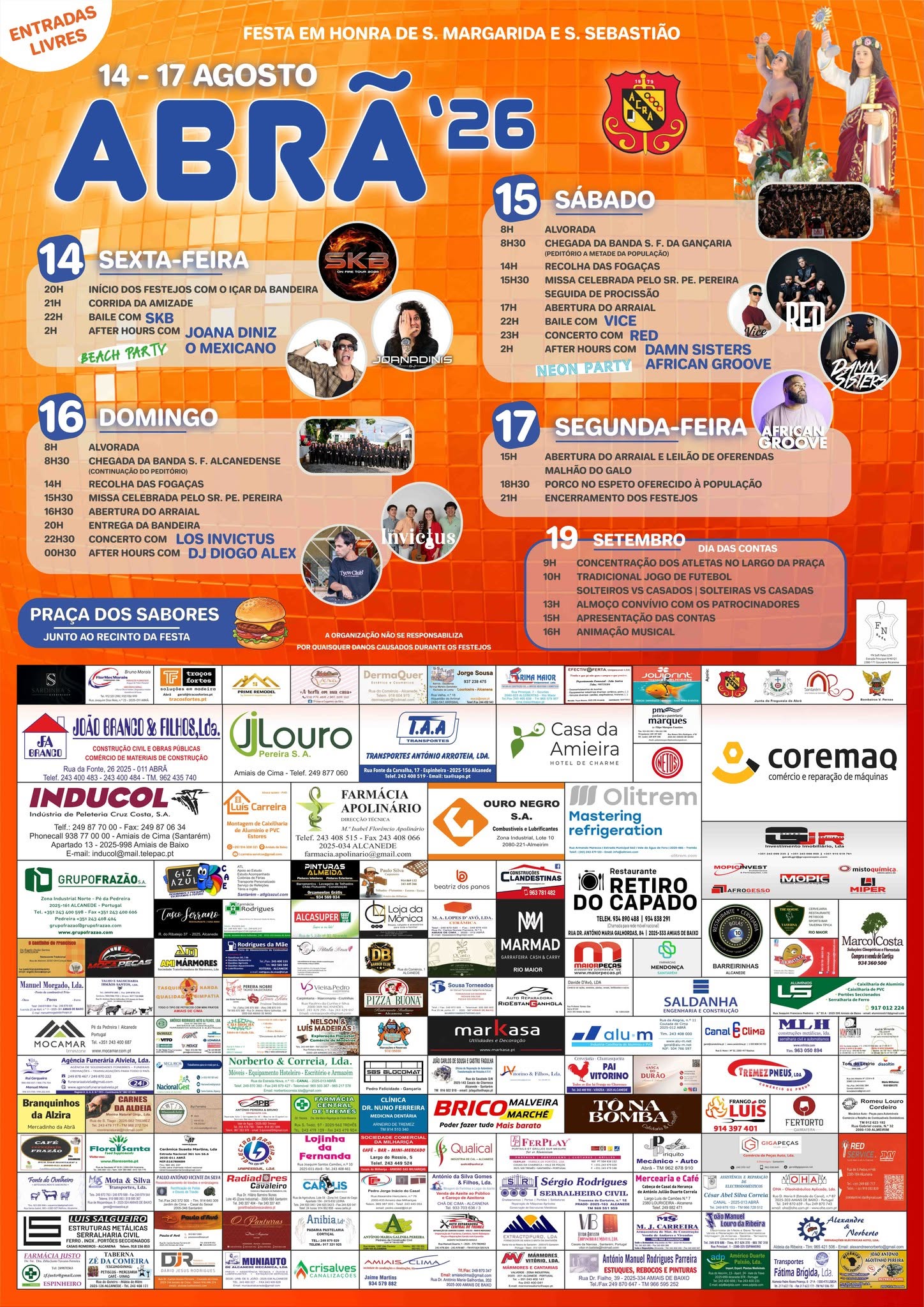 Cartaz Festa de Abrã 2026