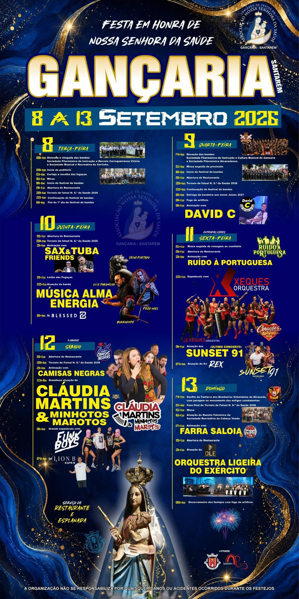 Festas da Sra. da Saúde na Gançaria 2026